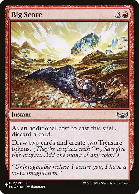 Big Score, Magic card PLST SNC-102 — The List set