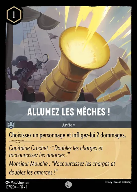 Allumez les mêches !, carte Disney Lorcana CH1-197 — extension Premier Chapitre
