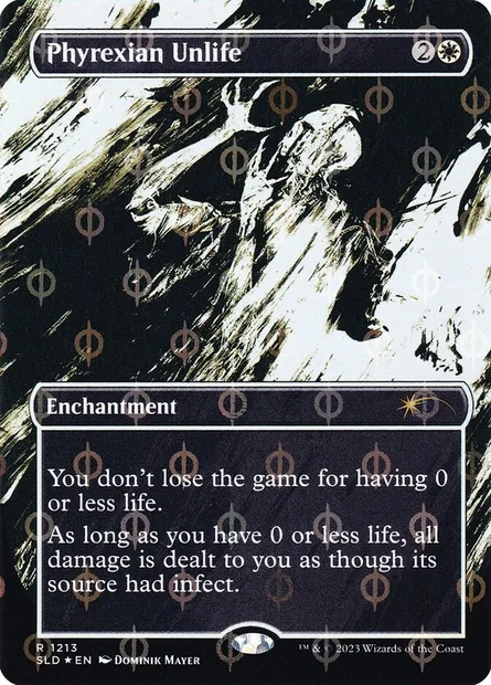 Phyrexian Unlife, Magic card SLD 1213 — Secret Lair Drop set