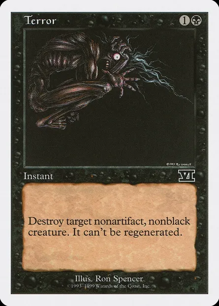 Terror, Magic card BRB 87 — Battle Royale Box Set set