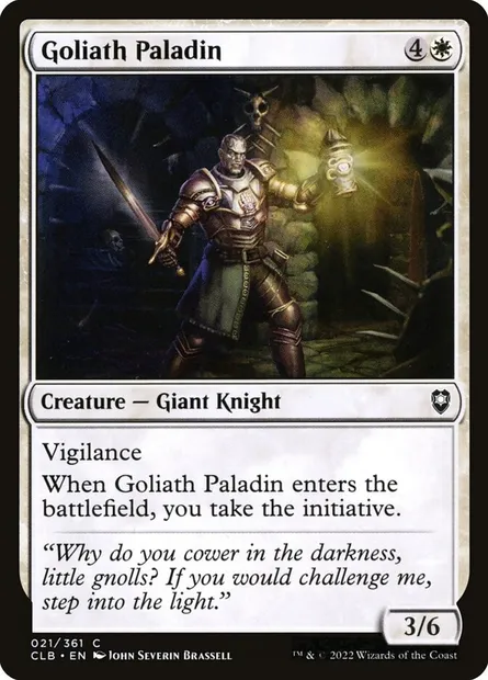 Goliath Paladin, Magic card CLB 21 — Commander Legends: Battle for Baldur's Gate set