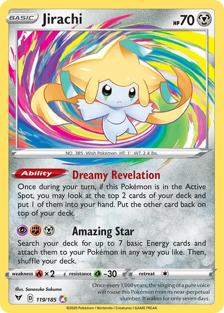 Jirachi, Pokémon card VIV 119 — Vivid Voltage set