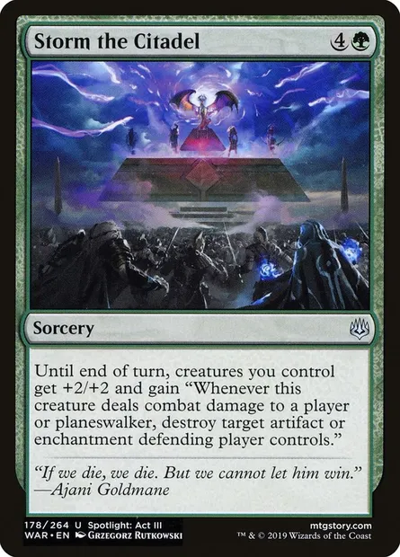Storm the Citadel, Magic card WAR 178 — War of the Spark set