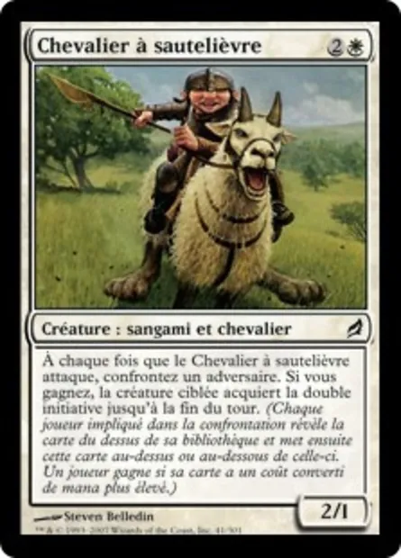 Chevalier à sautelièvre, carte Magic LRW 41 — extension Lorwyn
