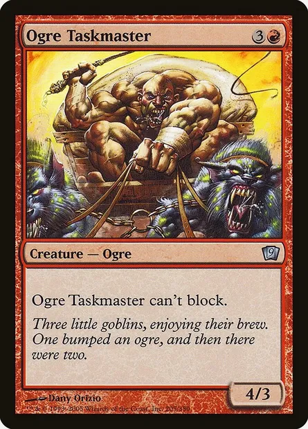 Ogre Taskmaster, Magic card 9ED 205★ — Ninth Edition set