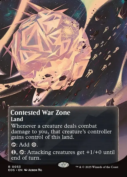 Contested War Zone, Magic card EOS 53 — Edge of Eternities: Stellar Sights set