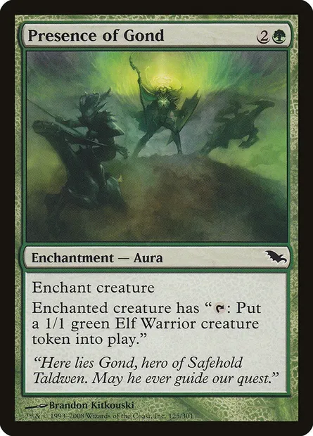 Presence of Gond, Magic card SHM 125 — Shadowmoor set