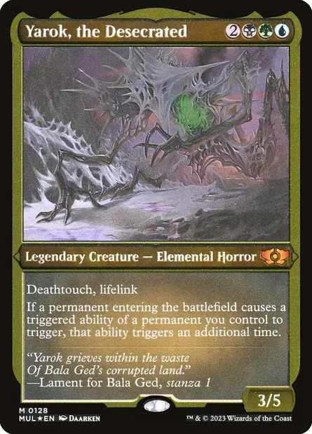 Yarok, le Profané, carte Magic MUL 128 — extension Multiverse Legends