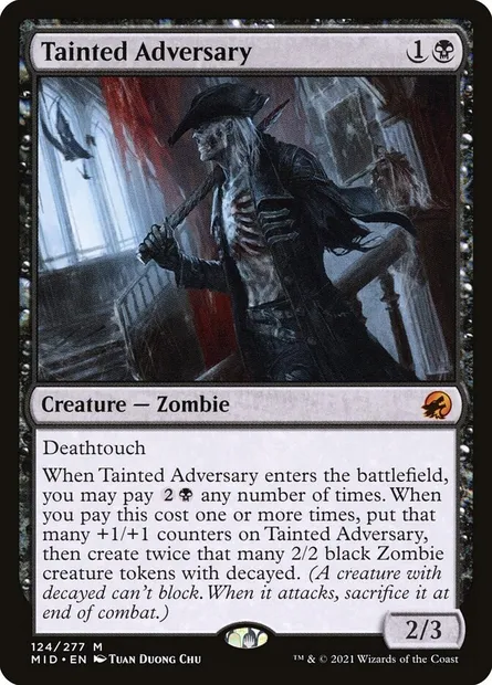 Tainted Adversary, Magic card MID 124 — Innistrad: Midnight Hunt set
