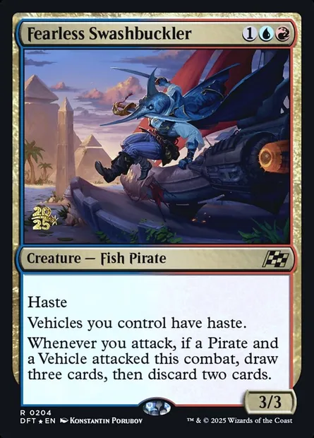 Brétailleuse intrépide, carte Magic PDFT 204s — extension Aetherdrift Promos