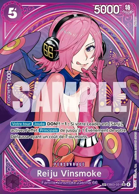 Reiju Vinsmoke, carte One Piece EB03-031 — extension ONE PIECE HEROINES EDITION