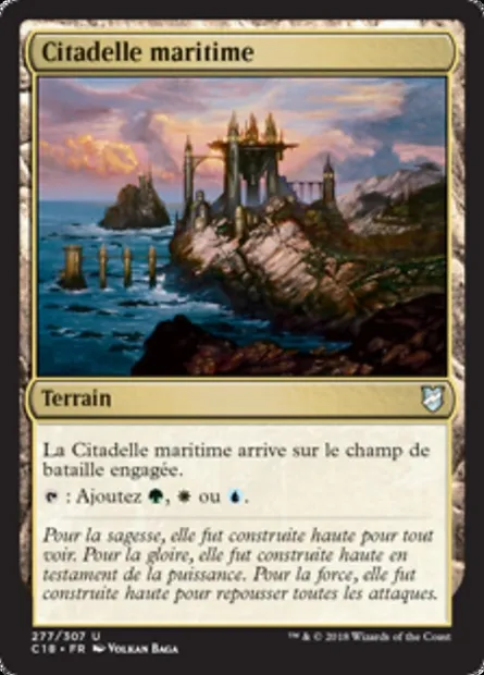 Citadelle maritime, carte Magic C18 277 — extension Commander 2018