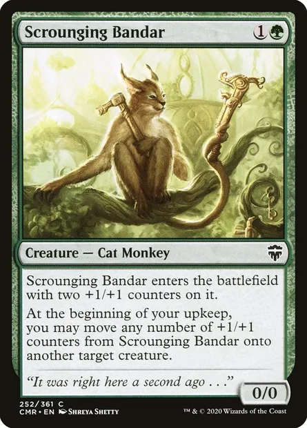 Scrounging Bandar, Magic card CMR 252 — Commander Legends set