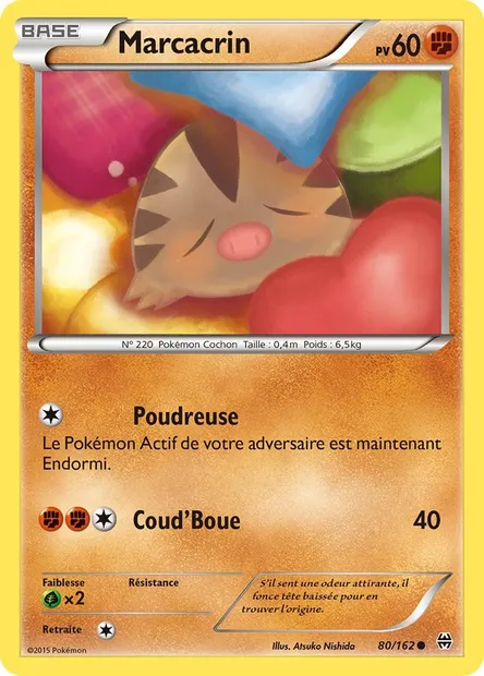Marcacrin, carte Pokémon BKT 80 — extension Impulsion Turbo