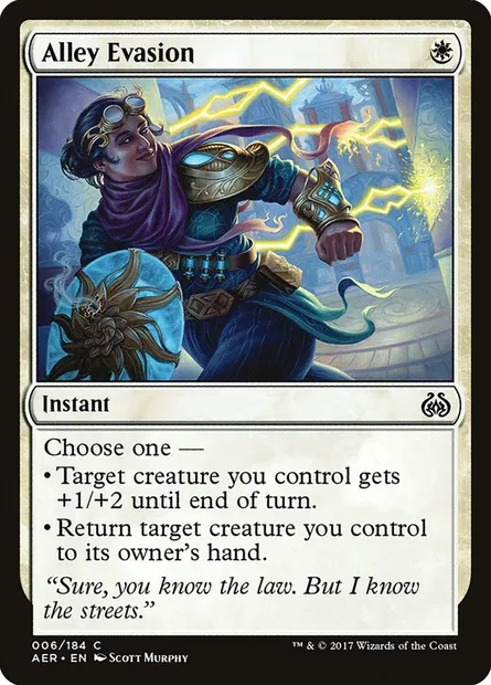 Alley Evasion, Magic card AER 6 — Aether Revolt set