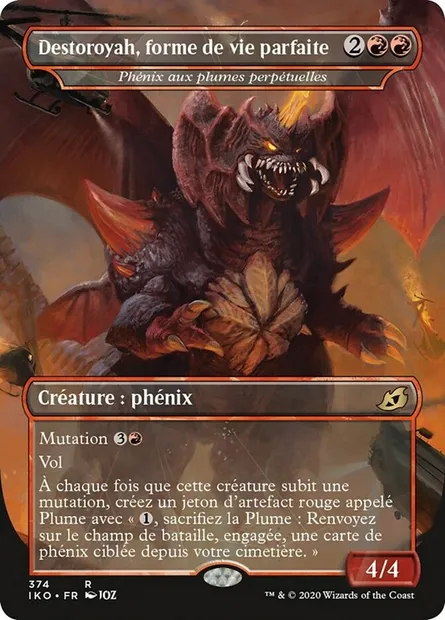 Phénix aux plumes perpétuelles, carte Magic IKO 374 — extension Ikoria: Lair of Behemoths