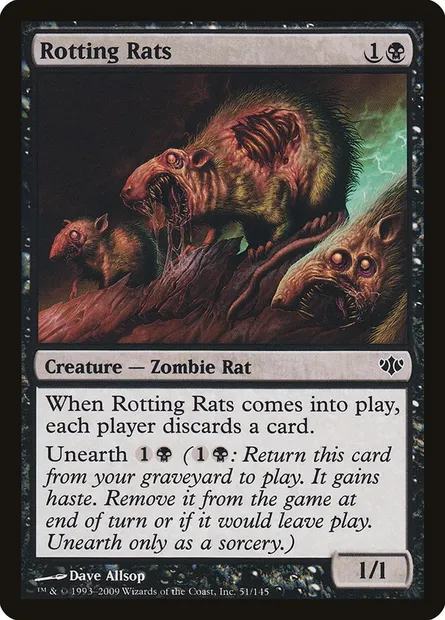 Rotting Rats, Magic card CON 51 — Conflux set