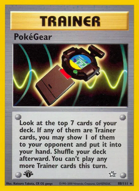 PokéGear, Pokémon card NG 88 — Neo Genesis set