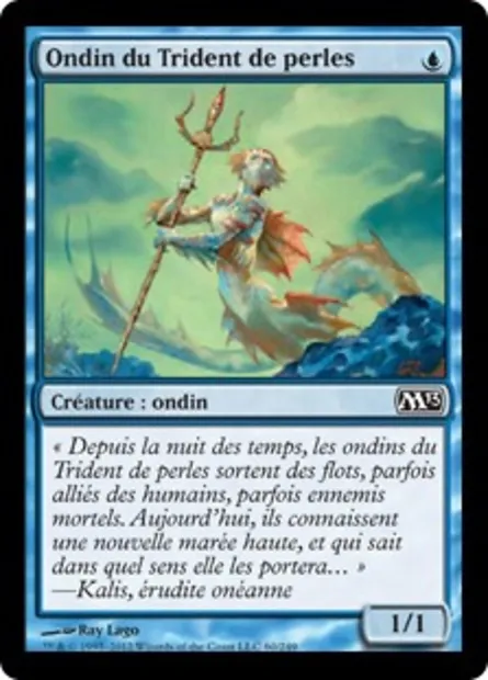 Ondin du Trident de perles, carte Magic M13 60 — extension Magic 2013