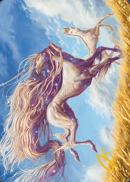 Nyxborn Unicorn // Nyxborn Unicorn, Magic card AMH3 1 — Modern Horizons 3 Art Series set
