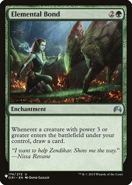 Lien élémentaire, carte Magic PLST ORI-174 — extension The List