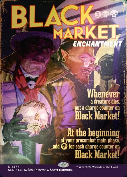 Marché noir, carte Magic SLD 1577★ — extension Secret Lair Drop