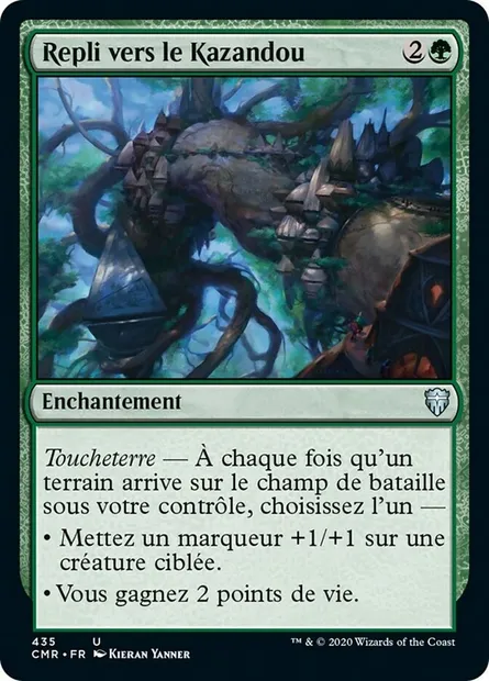 Repli vers le Kazandou, carte Magic CMR 435 — extension Commander Legends