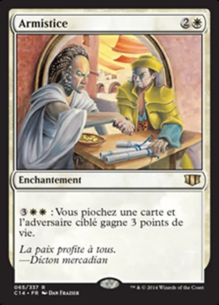 Armistice, carte Magic C14 65 — extension Commander 2014