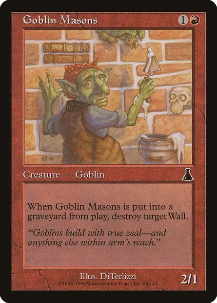 Goblin Masons, Magic card UDS 86 — Urza's Destiny set