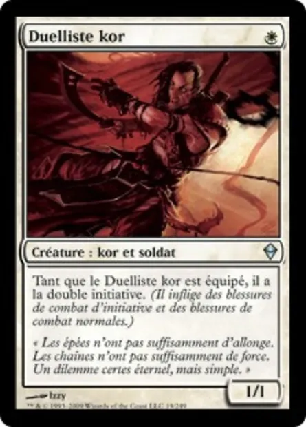Duelliste kor, carte Magic ZEN 19 — extension Zendikar