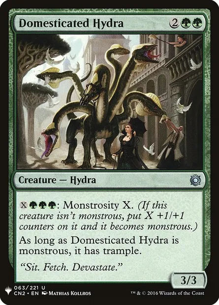 Domesticated Hydra, Magic card PLST CN2-63 — The List set