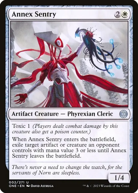 Annex Sentry, Magic card ONE 2 — Phyrexia: All Will Be One set