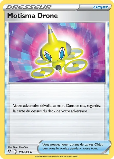 Motisma Drone, carte Pokémon VIV 151 — extension Voltage Éclatant