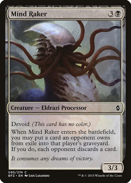 Mind Raker, Magic card BFZ 95 — Battle for Zendikar set