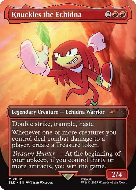 Knuckles the Echidna, Magic card SLD 2082 — Secret Lair Drop set