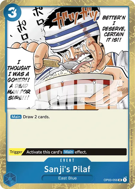 Sanji's Pilaf, One Piece card OP03-056 — PILLARS OF STRENGTH set