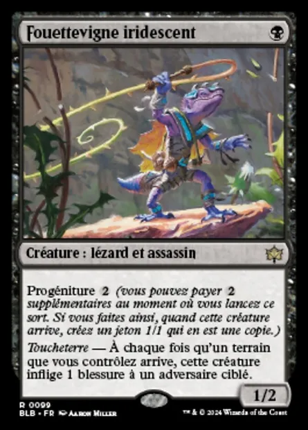 Fouettevigne iridescent, carte Magic BLB 99 — extension Bloomburrow