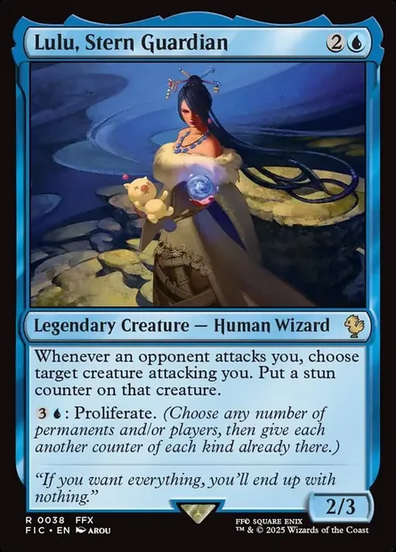 Lulu, Stern Guardian, Magic card FIC 38 — Final Fantasy Commander set