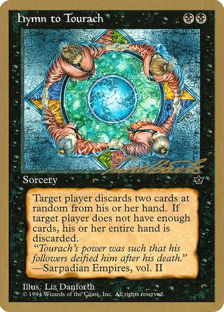 Hymn to Tourach, Magic card PTC ll38b — Pro Tour Collector Set set