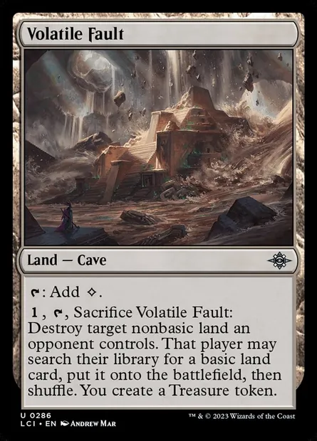 Volatile Fault, Magic card LCI 286 — The Lost Caverns of Ixalan set