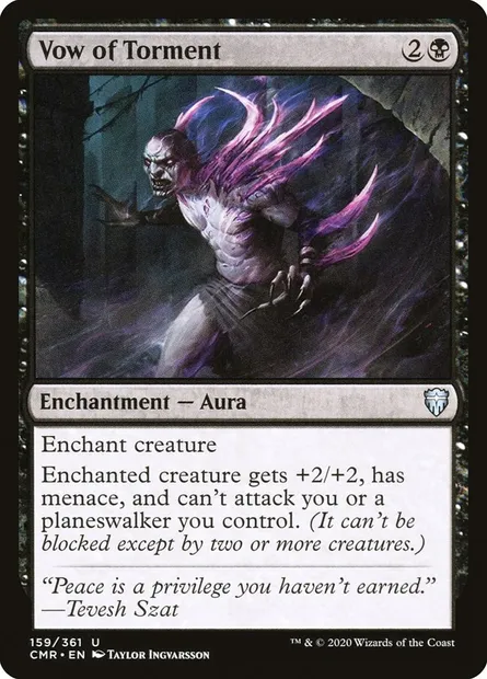 Vow of Torment, Magic card CMR 159 — Commander Legends set