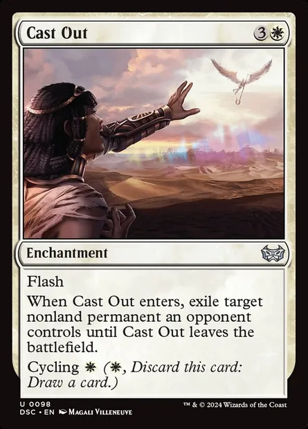 Cast Out, Magic card DSC 98 — Duskmourn: House of Horror Commander set