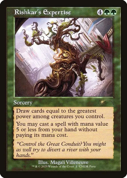 Expertise de Rishkar, carte Magic PW25 1 — extension Wizards Play Network 2025