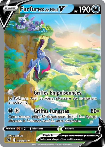 Farfurex de Hisui V, carte Pokémon ASR 175 — extension Astres Radieux