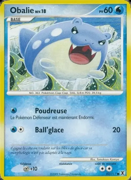 Obalie Niv. 18, carte Pokémon RR 82 — extension Rivaux Émergeants