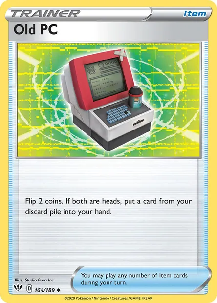 Old PC, Pokémon card DAA 164 — Darkness Ablaze set