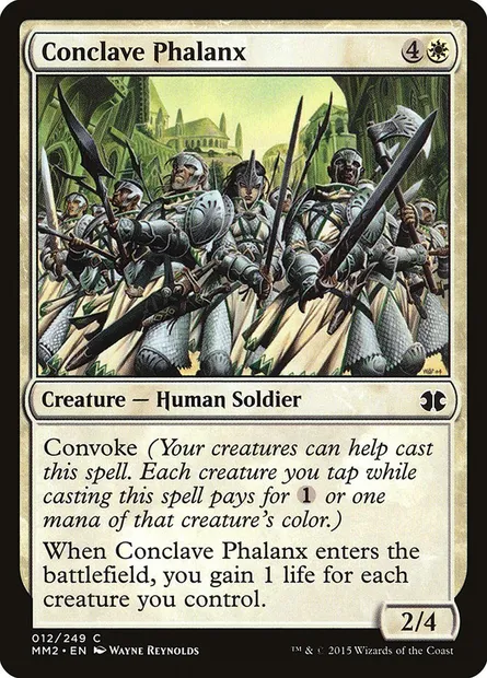 Conclave Phalanx, Magic card MM2 12 — Modern Masters 2015 set