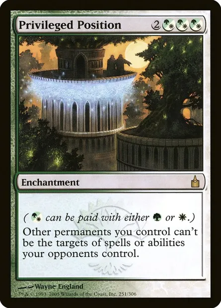 Position privilégiée, carte Magic RAV 251 — extension Ravnica: La Cité des Guildes