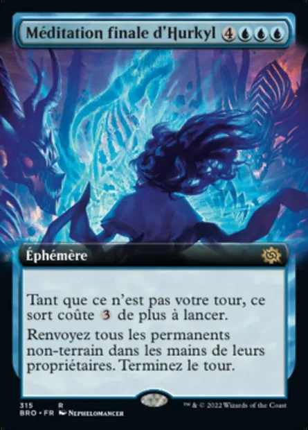 Méditation finale d'Hurkyl, carte Magic BRO 315 — extension La Guerre Fratricide
