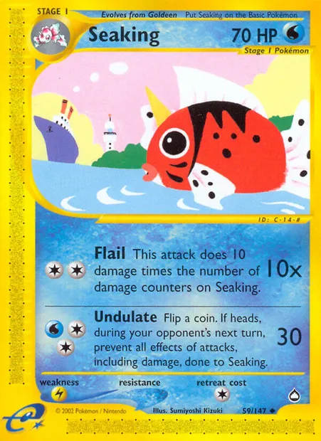 Seaking, Pokémon card AQ 59 — Aquapolis set